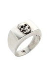 Degs & Sal Men's Skull Ring In Sterling Silver In Silver