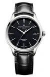 BAUME & MERCIER BAUMATIC AUTOMATIC LEATHER STRAP WATCH, 40MM,M0A10399