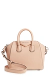 Givenchy 'mini Antigona' Sugar Leather Satchel - Beige In Powder