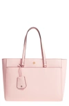 TORY BURCH ROBINSON LEATHER TOTE - PINK,46334