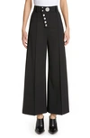 ALEXANDER WANG ASYMMETRICAL FLY WIDE LEG PANTS,1W494088G3