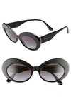 DOLCE & GABBANA 55MM GRADIENT OVAL SUNGLASSES,DG434555-Y