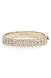 Marchesa Crystal Filigree Bangle In Gold