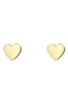 Ted Baker Harly Heart Stud Earrings In Gold
