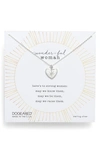 DOGEARED WONDER-FUL WOMAN PENDANT NECKLACE,VG11209