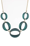 ALEXIS BITTAR LARGE LINK LUCITE NECKLACE,AB00N118463