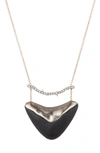 ALEXIS BITTAR ESSENTIALS CRYSTAL ENCRUSTED BAR & SHIELD PENDANT NECKLACE,AB84N023374