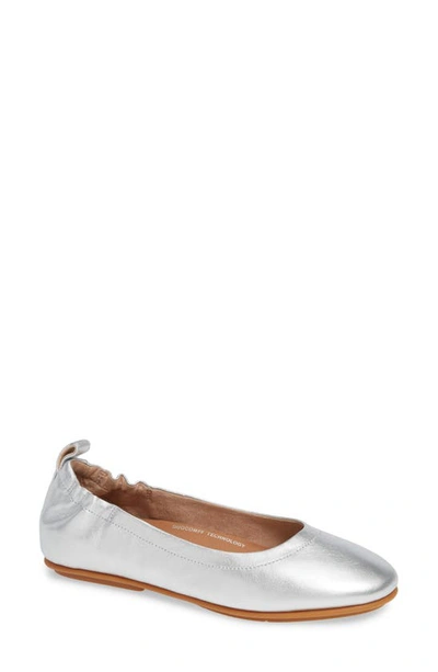 Fitflop Allegro Ballet Flat In Silver