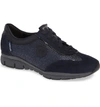 Mephisto 'yael' Soft-air Sneaker In Navy Suede