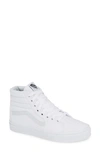 Vans Sk8 Hi Sneakers To Boot In Solid Colors In White