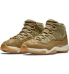 Nike Women's Air Jordan Retro 11 Low Basketball Shoes, Green In Neutral Olive/ Metallic Stout
