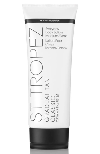 St. Tropez Tanning Essentials Gradual Tan Classic Everyday Body Lotion Medium/dark 6.7 oz/ 198 ml In Medium / Dark