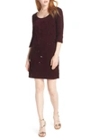 Bb Dakota Sequined Velvet Dress In Boysenberry