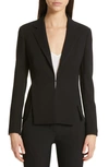 Shop Akris Ocelia Wool Blend Jacket In Black