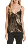 FRAME METALLIC VELVET CAMISOLE,LWSH1106