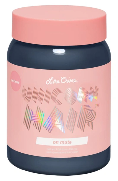 Lime Crime Unicorn Hair Tint Semi-permanent Hair Color, 6.76 oz In On Mute