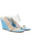 MARYAM NASSIR ZADEH OLYMPIA PATENT LEATHER WEDGE SANDALS,P00360461