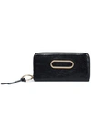 SEE BY CHLOÉ SEE BY CHLOÉ WOMAN CRACKED-LEATHER WALLET BLACK,3074457345619494263