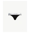 CALVIN KLEIN MODERN COTTON JERSEY AND LACE THONG