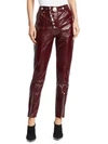 ALEXANDER WANG LEATHER HIGH-WAIST MULTI-BUTTON LEGGINGS