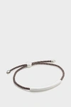 Monica Vinader Linear Large Friendship Bracelet In Silver