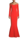 REBECCA VALLANCE L'Amour Off-The-Shoulder Mermaid Gown