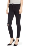 MOTHER THE LOOKER FRAYED ANKLE SKINNY JEANS,1431-180