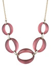 ALEXIS BITTAR LARGE LINK LUCITE NECKLACE,AB00N118019