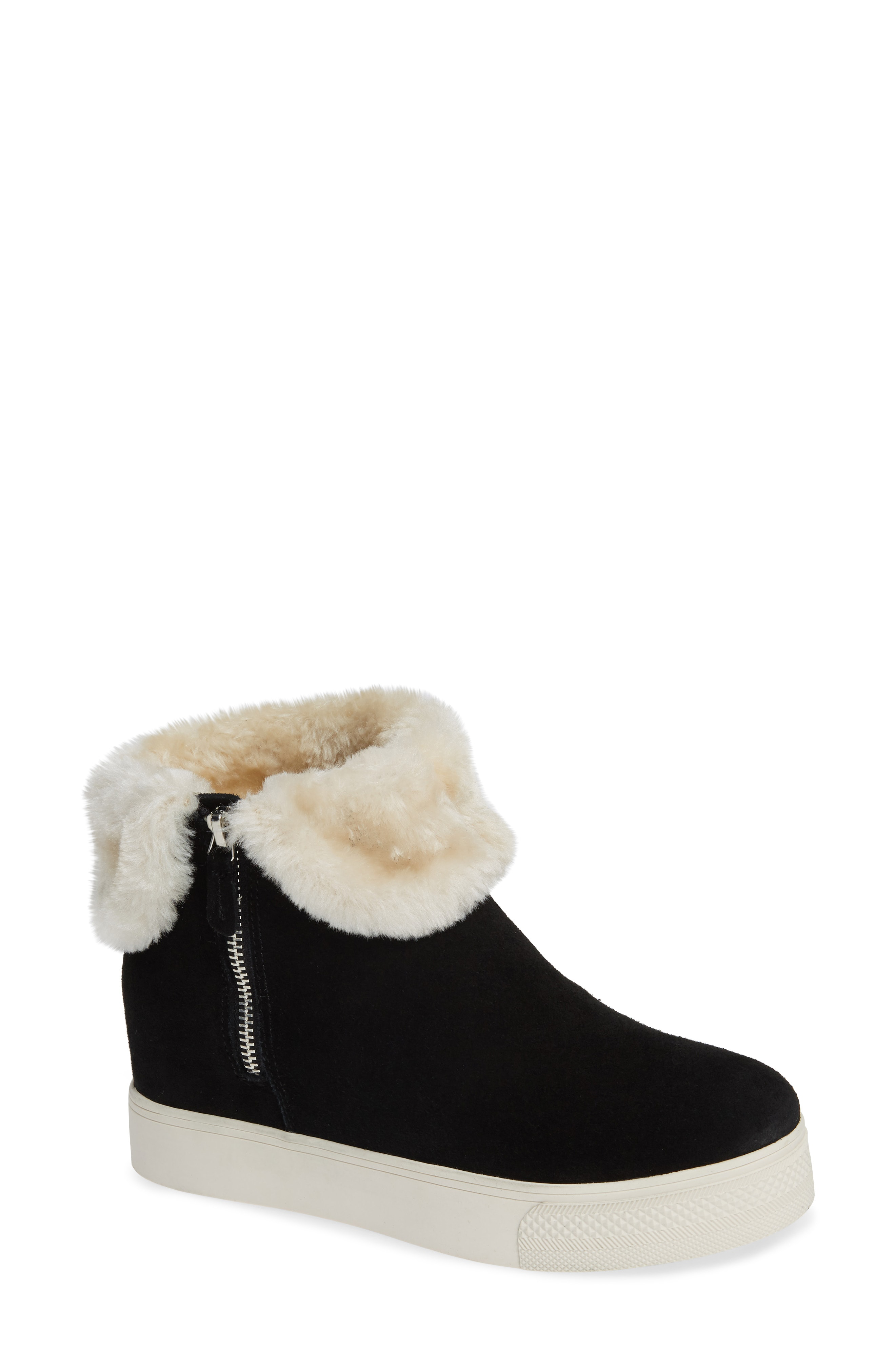 steve madden faux fur sneakers