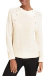 JCREW SWEATER WITH JEWELED BUTTONS,K5299