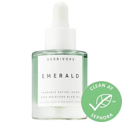 HERBIVORE EMERALD HEMP SEED DEEP MOISTURE GLOW OIL 1 OZ/ 30 ML,2189652