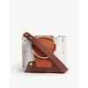 Yuzefi Mini Delila Leather Shoulder Bag In Bianco/rust