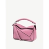 Loewe Puzzle Mini Leather Shoulder Bag In Wild Rose