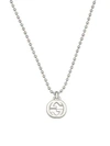 GUCCI MEN'S INTERLOCKING STERLING SILVER NECKLACE,400097118812