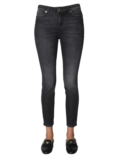 Versace Skinny Fit Jeans In Black