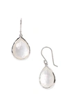 Ippolita Sterling Silver Wonderland Teardrop In Mother-of-pearl Earrings In Mother Of Pearl