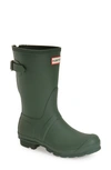 HUNTER ORIGINAL SHORT BACK ADJUSTABLE WATERPROOF RAIN BOOT,WFS1013RMA