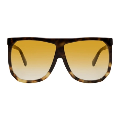 Loewe Filipa Oversized D-frame Tortoiseshell Acetate Sunglasses