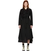 Mackage Mai Asymmetrical Wool Coat In Black