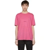 Saint Laurent Logo-print Cotton-jersey T-shirt In Pink