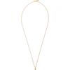 EMANUELE BICOCCHI EMANUELE BICOCCHI SSENSE EXCLUSIVE GOLD MINI SKULL NECKLACE