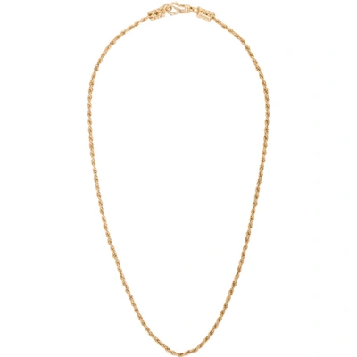 Emanuele Bicocchi Ssense Exclusive Gold Birdcage Necklace