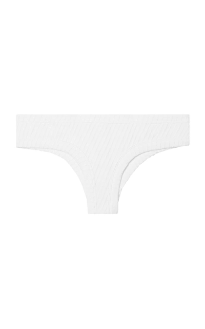 F E L L A Sean Thick Side Bikini Bottom In White