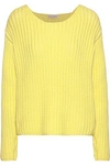 MANSUR GAVRIEL MANSUR GAVRIEL WOMAN COTTON-BLEND SWEATER PASTEL YELLOW,3074457345619769428