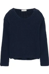 MANSUR GAVRIEL MANSUR GAVRIEL WOMAN COTTON-BLEND SWEATER NAVY,3074457345619769472