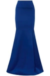 ROLAND MOURET ROLAND MOURET WOMAN ARIES DUCHESSE-SATIN MAXI SKIRT COBALT BLUE,3074457345619793831