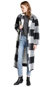 GANNI Pattern Wool Coat