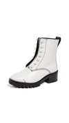 3.1 Phillip Lim Hayett Faux-pearl Lug Sole Boots In Pale Grey