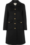 GUCCI Embellished wool-felt coat