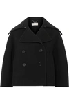 CHLOÉ CROPPED DOUBLE-BREASTED WOOL-BLEND FELT COAT